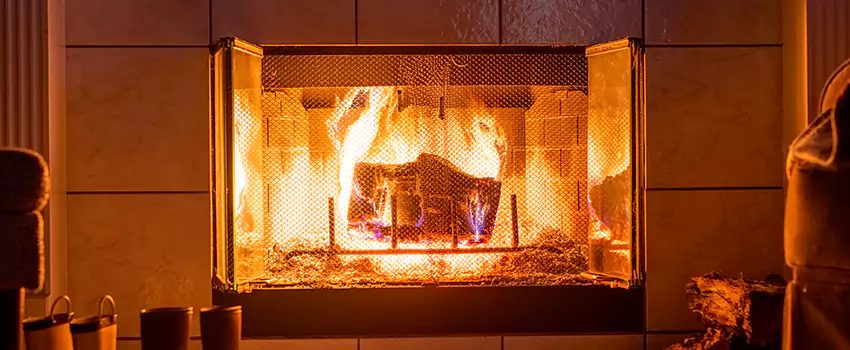 Mendota Hearth Landscape Fireplace Installation in Manassas, Virginia
