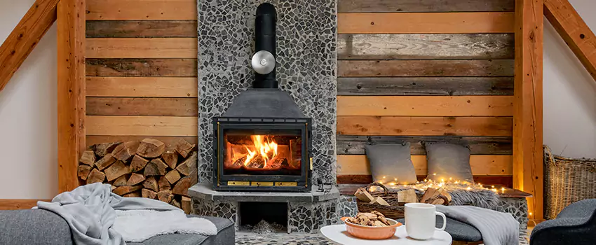 Thelin Hearth Products Direct Vent Gas Stove Fireplace Inspection in Manassas, Virginia